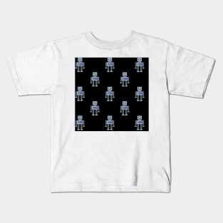 Robots - Black Kids T-Shirt